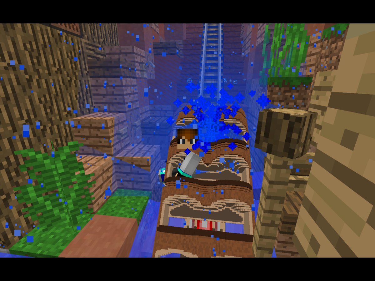 Jake__mc12's tweet photo. Zip-A-Dee-Doo-Dah Splash mountain is now open @MinecraftParks! What are you waiting for go check out the new splash mountain?! #splashMTN #minecraftparks https://t.co/hIIjtux5Vz