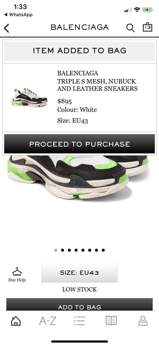 Balenciaga Triple S Sneakers Size 43 US size 10 eBay