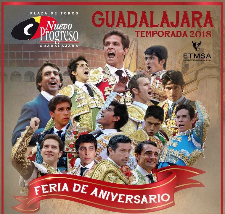 11feb 16.30hrs 1a corrida de la #FeriaDeAniversario de #Guadalajara en la @NvoProgresogdl mano a mano
<a href="/elJuli/">El Juli</a> y <a href="/JOSELITOADAME/">Joselito Adame</a> 
🐂 <a href="/JulianHamdanC/">Julián Hamdan</a> 🐂