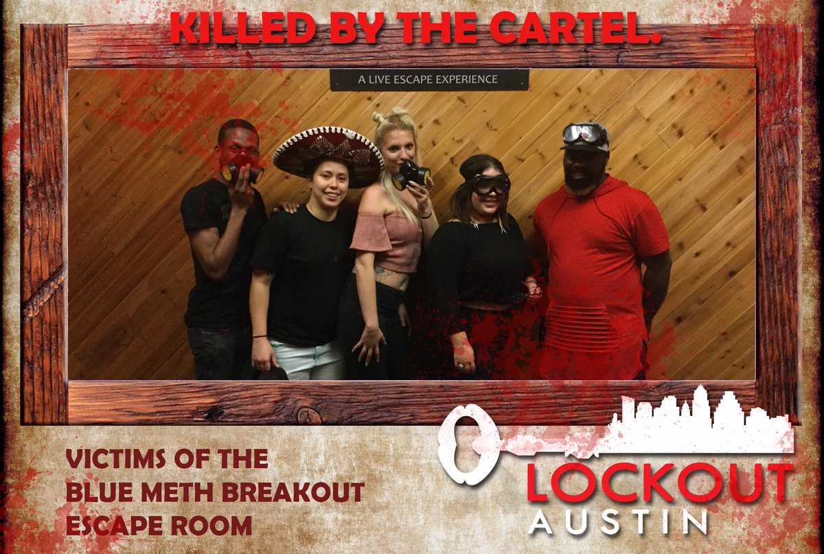 _XoXoGabriella's tweet photo. We're stuck making meth for life! @LockoutATX Had a great time in the #BlueMethBreakout at #LockoutAustin https://t.co/YsIZGVQcXl