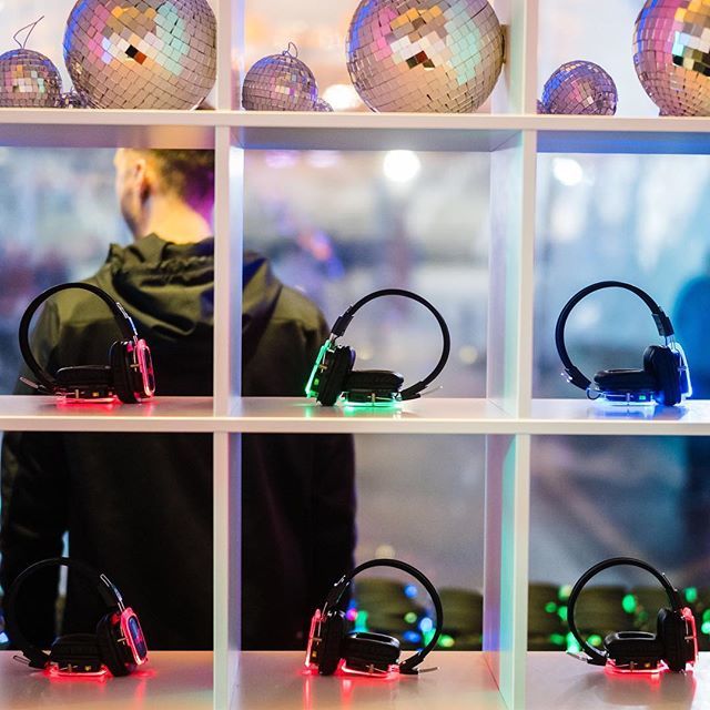 gburgyan's tweet photo. The #SilentDisco at the #Amazon #PostHolidayParty! Was rather #peculiar. #BePeculiar https://t.co/2KlafU764S https://t.co/ZaE32HyJYj