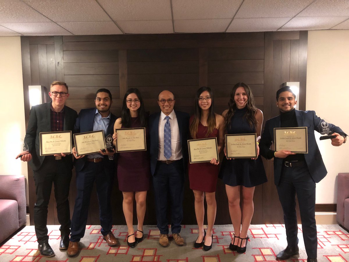 dougleong's tweet photo. Just saying - @ualbertabcom 1st in ethics, 1st in debate and 2nd in accounting @icbcqueens. Well done Connor, Rose, Ankur, Jordan, Tony and Julie! https://t.co/uDWydWN0uT