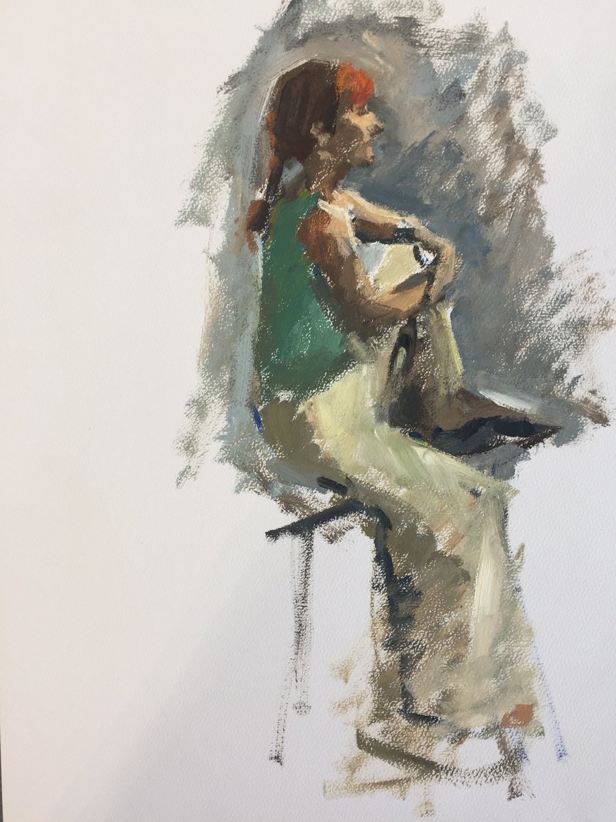 milnepainter's tweet photo. Demonstration painting of Deb #teaching #ContemporaryArt https://t.co/3mm8PwK0eS