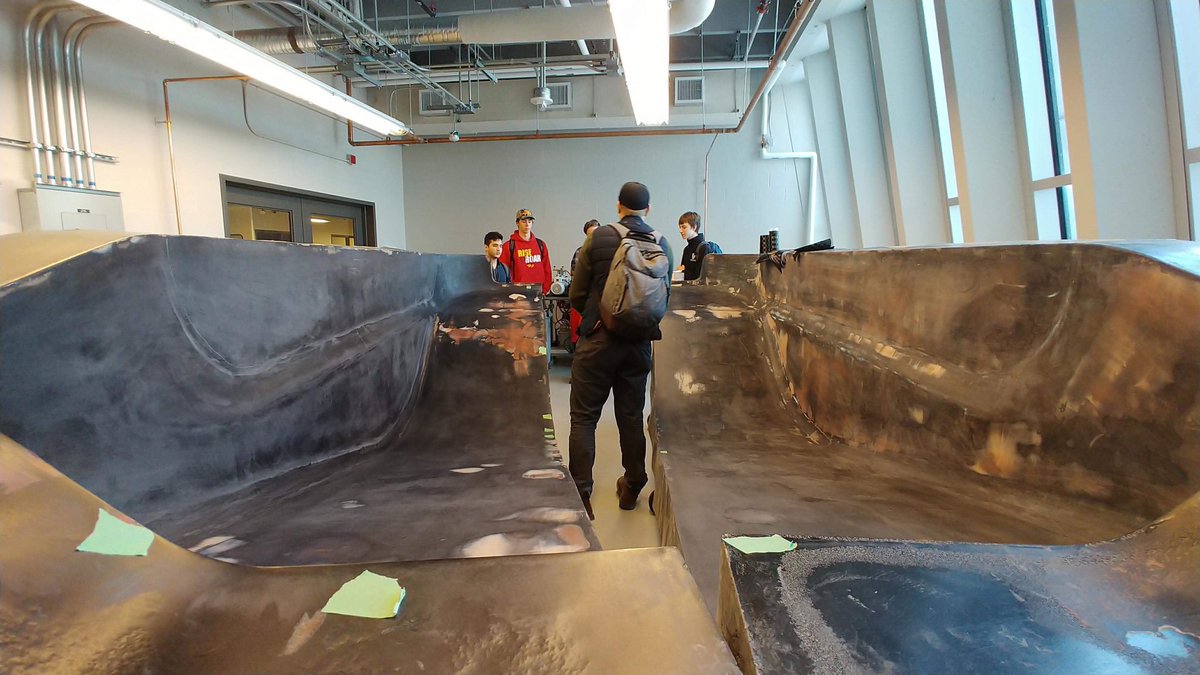UofCSolarCar's tweet photo. Continued progress on our newest solar car Elysia. Here is the bottom shell of the car #ucalgarysolarcar https://t.co/axXFLeOjwl
