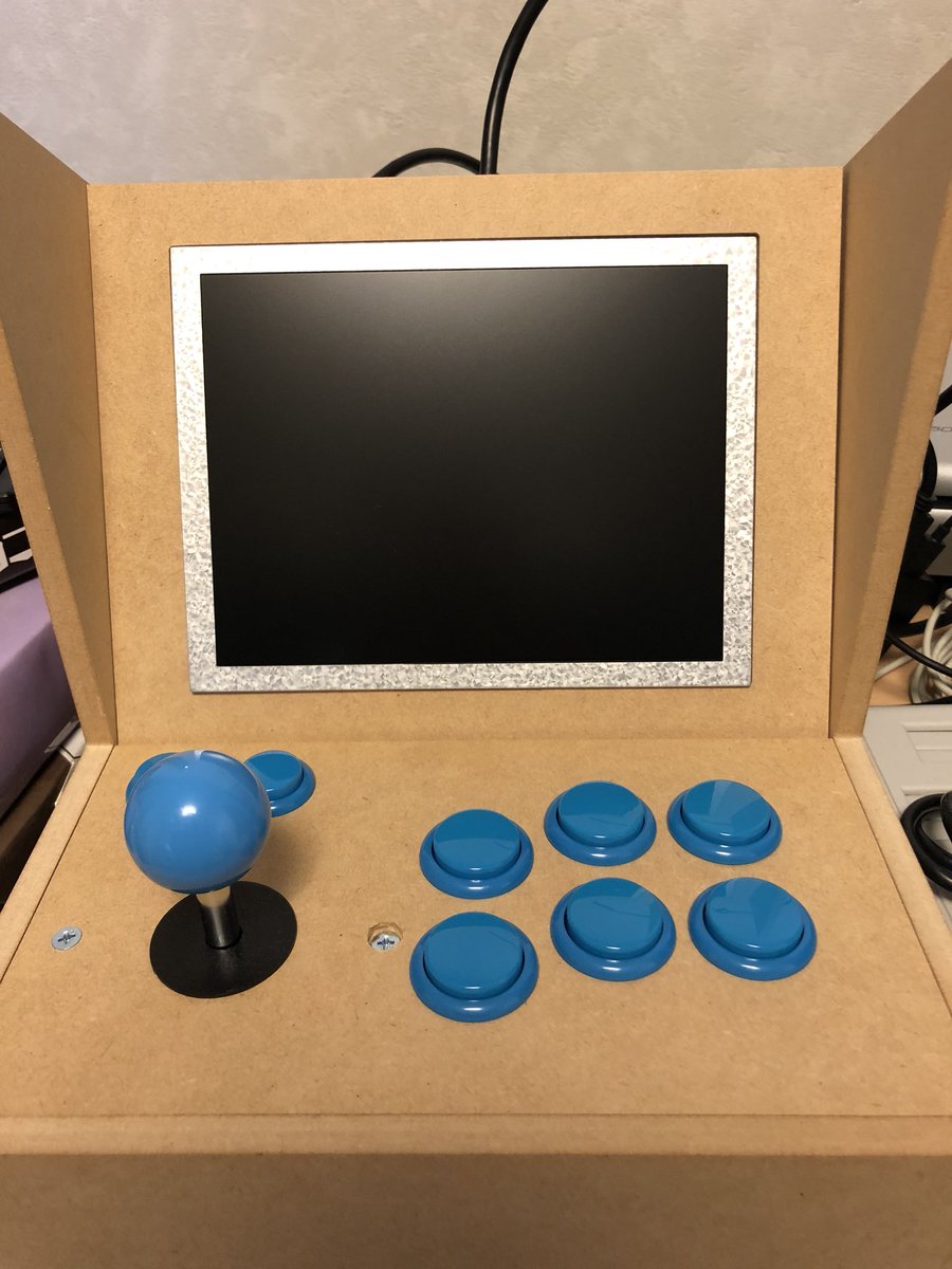 R O Works Ryuji Watanabe בטוויטר 自作アーケード筐体 型になってきた アクリル買ってこなくちゃ 自作 アーケード筐体 レトロゲーム