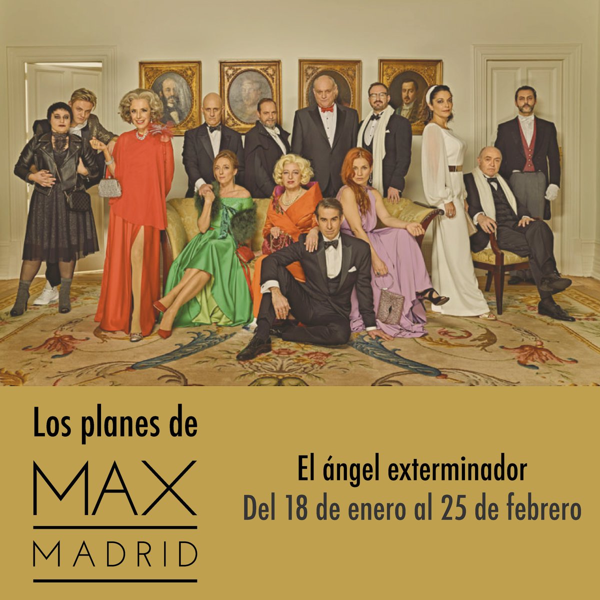 maxmadrid_'s tweet photo. Esta semana en los planes de MAX Madrid te proponemos la nueva obra de Blanca Portillo “El Ángel Exterminador”.
Hasta el 25 de febrero en el Teatro Español, justito al lado de nuestro restaurante ;). https://t.co/6Wol3VSx57