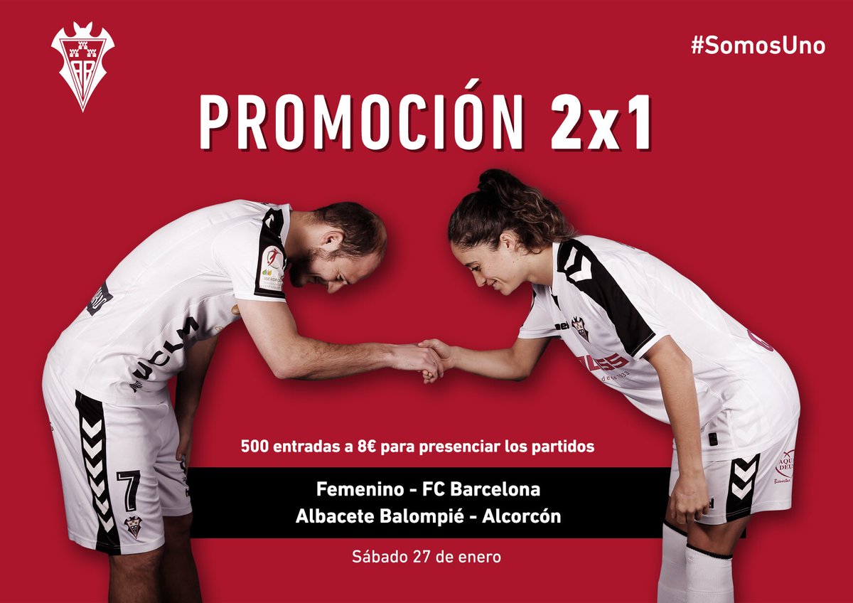 AlbaceteBPSAD's tweet photo. 🚨🚨| Sabemos que tenéis ganas de Alba y que ya le habíais echado un ojo 👀 al sábado futbolero ⚽️⚽️⚽️ que se nos viene!!

📅 Mañana Lunes
📍 Ciudad Deportiva 
⏰ 9:30-14 y de 16 a 19 
🎟 500 entradas 👉🏻 8€

#SomosUNO  

👉🏻 https://t.co/bQu1cUneWR https://t.co/gZZ5QqJm5f