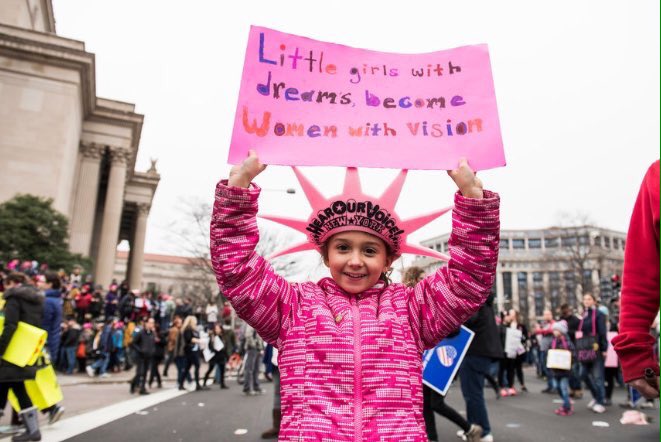 bIuebirdhes's tweet photo. our future is in good hands.
#WomensMarch2018 https://t.co/duQaxOwNA5