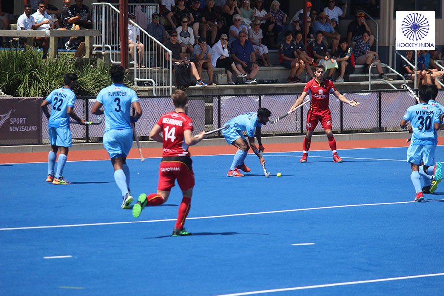 TheHockeyIndia's tweet photo. Here are some snapshots captured from India’s close encounter with Belgium in the the final of the first leg of the Four Nations Invitational Tournament on 21st January. Album: https://t.co/RiRl7uavcp

#IndiaKaGame https://t.co/CUvcrx0AcM