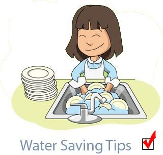 how to save water while washing dishes