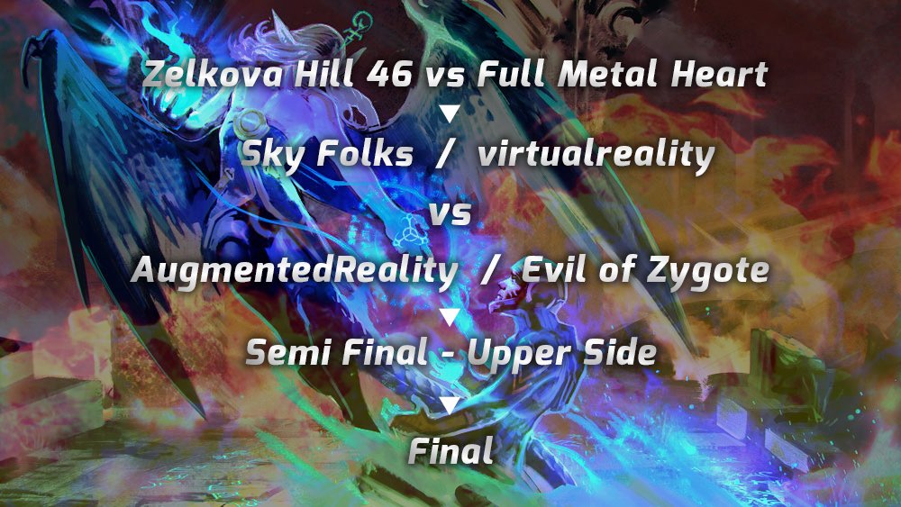 glvainglory's tweet photo. 本日の対戦カードになります。二回戦目の配信はSky Works vs virtualrealityの勝者とAugmentedReality vs Evil of Zygoteの勝者同士の対戦となります。
配信開始予定は19:25分〜。URLはこちらから↓
https://t.co/wMytKLMMUH https://t.co/Rb6vRVrm2E