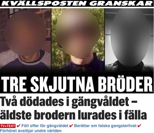 Kvallsposten's tweet photo. Historien om bröderna är också berättelsen om livet i Malmös undre värld:
Våldet, vänners dödssvek och försöken att ta sig ut ur kriminaliteten.
https://t.co/u5FliNwSwT https://t.co/sL6OFUyiZC