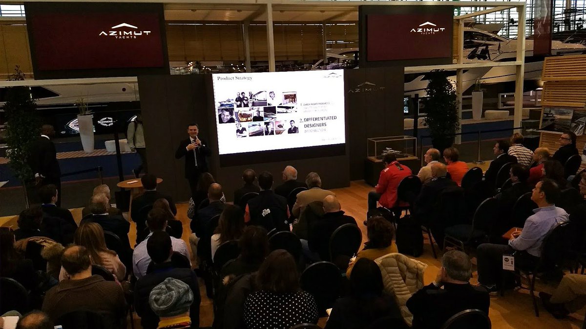 Offer Right Products. Azimut Yachts Press Conference - Dusseldorf 2018