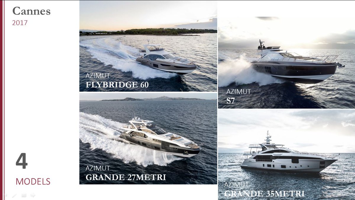 4 models launched in Cannes Boat Show - September 2017