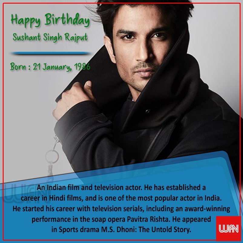 Happy Birthday Sushant Singh Rajput 