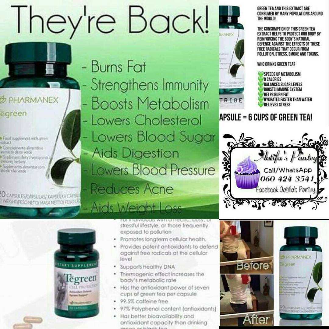 aatifa_sindhi's tweet photo. β #detox & #looseweight with our caffeine free #teagreen capsules.
1 capsule = 6 cups of green tea. #boostmetabolism #weightloss #lowerbloodsugar #reducesacne #lowerscholesterol πΏπΏππ
(West Rand - Azaadville , Kagiso, Randfontein, Krugersdorp, Lenasia & nationwide courier) https://t.co/y4Pvmj6OtX