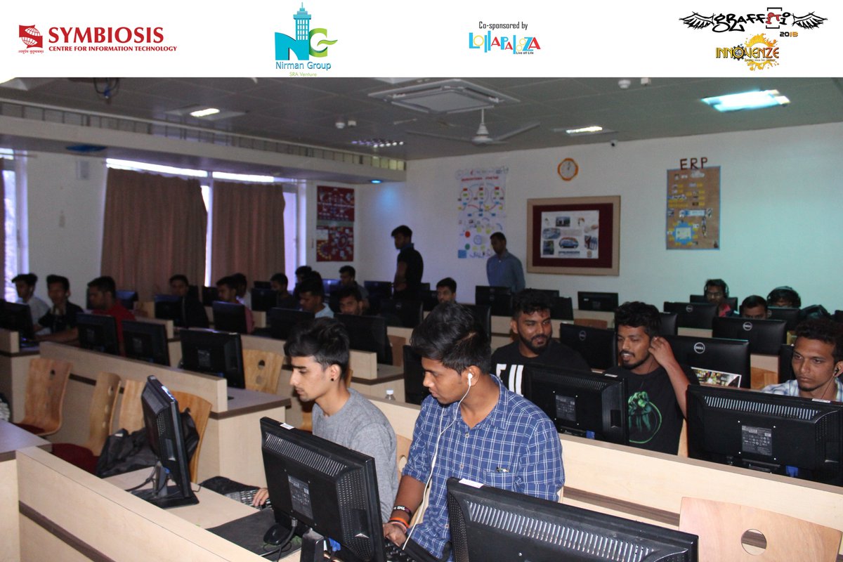 GraffitiSCIT's tweet photo. Game mode on at Graffiti ’18 with LAN Wars! The event progresses with tremendous excitement! 
#Graffiti2018 #Graffiti #Innovenze #SCIT #NirmanGroup #Lollapalooza #CollegeFest #LANWars https://t.co/HWU1AKqp2Z