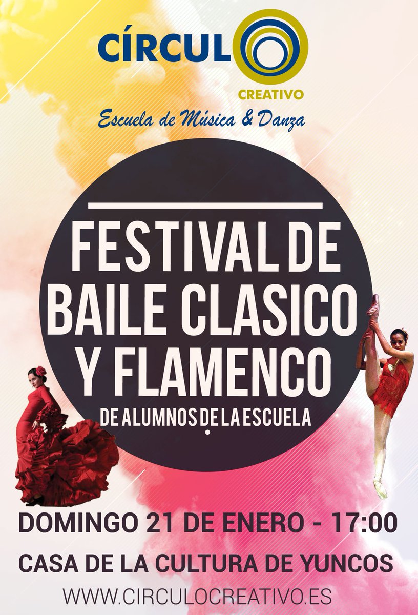 Hoy a partir de las 17:00 en la casa de la cultura tendremos el Festival de Baile Clasico y Flamenco de nuestra escuela.