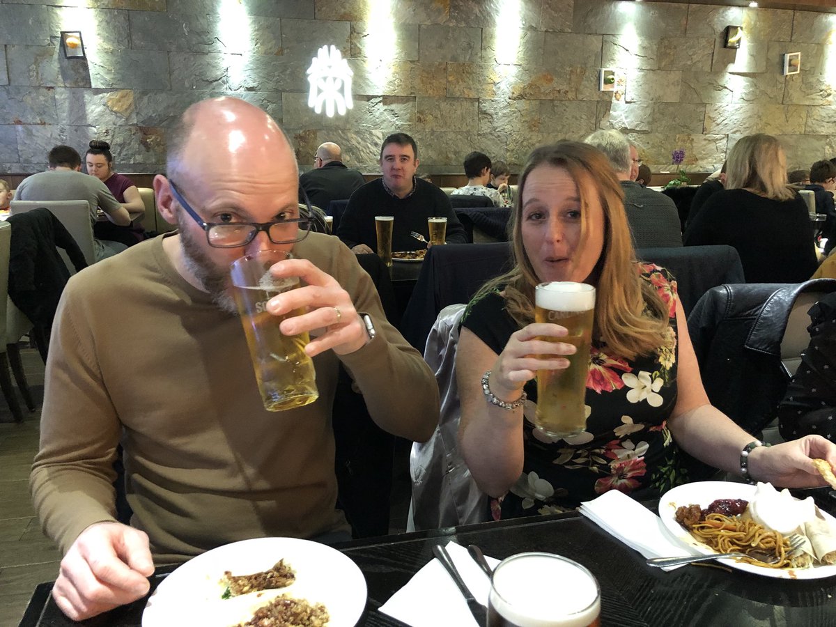 A great LOI social meal for 12 of the brethren of the Lodge of St Andrew and partners