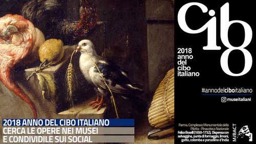 parmawelcomeoff's tweet photo. 2018 anno del cibo italiano. Per tutto il mese di gennaio cercate nei musei le opere dedicate al #cibo, al #territorio e al #paesaggio e condividetele sui social con l'hastag #annodelciboitaliano per raccontare l'evoluzione del #gusto e la storia di una tradizione tutta italiana. https://t.co/Ow24INT84v