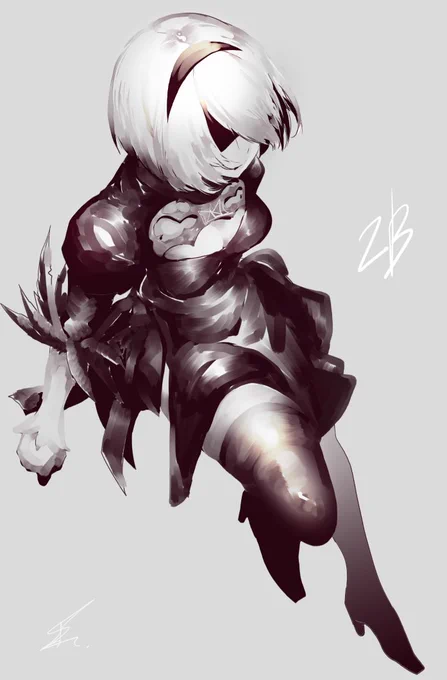 2B厚塗り #NierAutomata 
