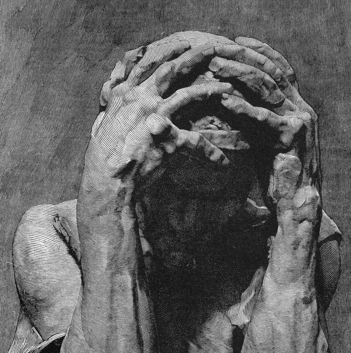 フランスの版画家オーギュスト=ヒレール・レヴェイユによるロダン彫刻の版画。形の起伏に沿った凄まじい描写。『カレーの市民(部分)』と『瞑想(エヴァのトルソ)』。#人物デッサン 