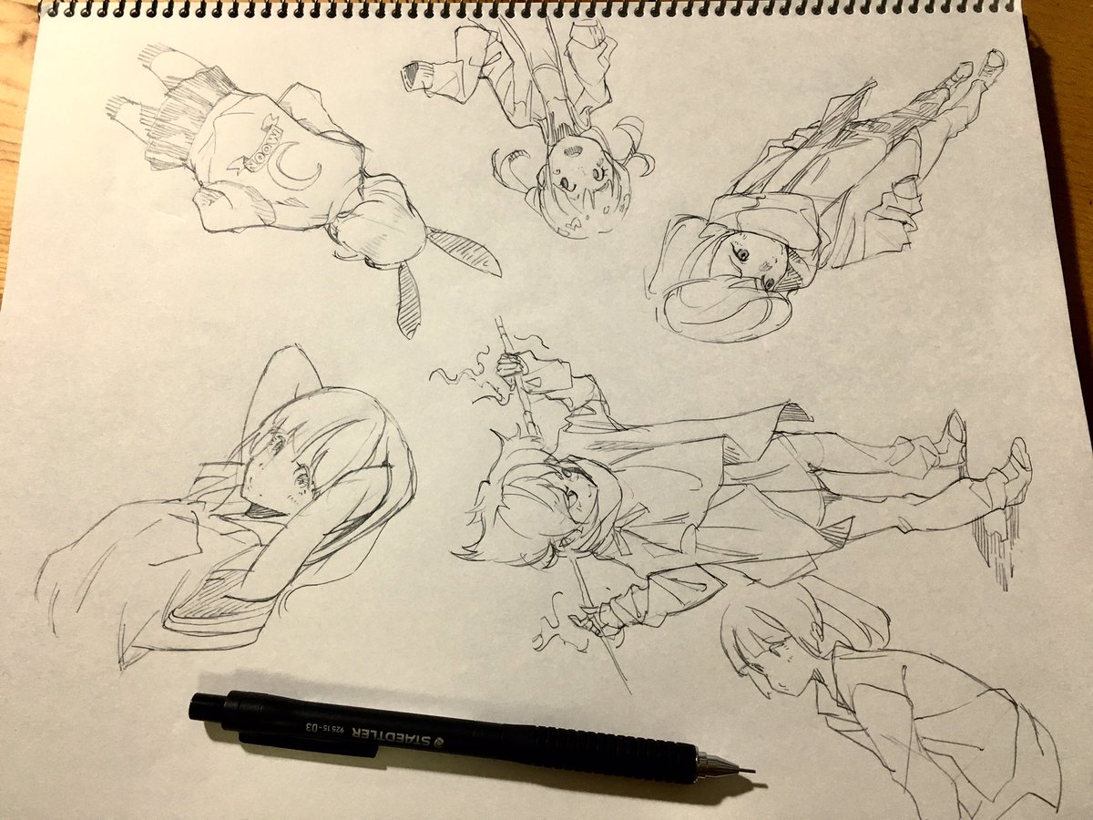 ステッドラーの新しい製図用シャーペン買ってみた。
普段の奴より滑りなしでノックの感触もいい。やっぱオレンズやデルガードよりこっちの方が描きやすいな。 