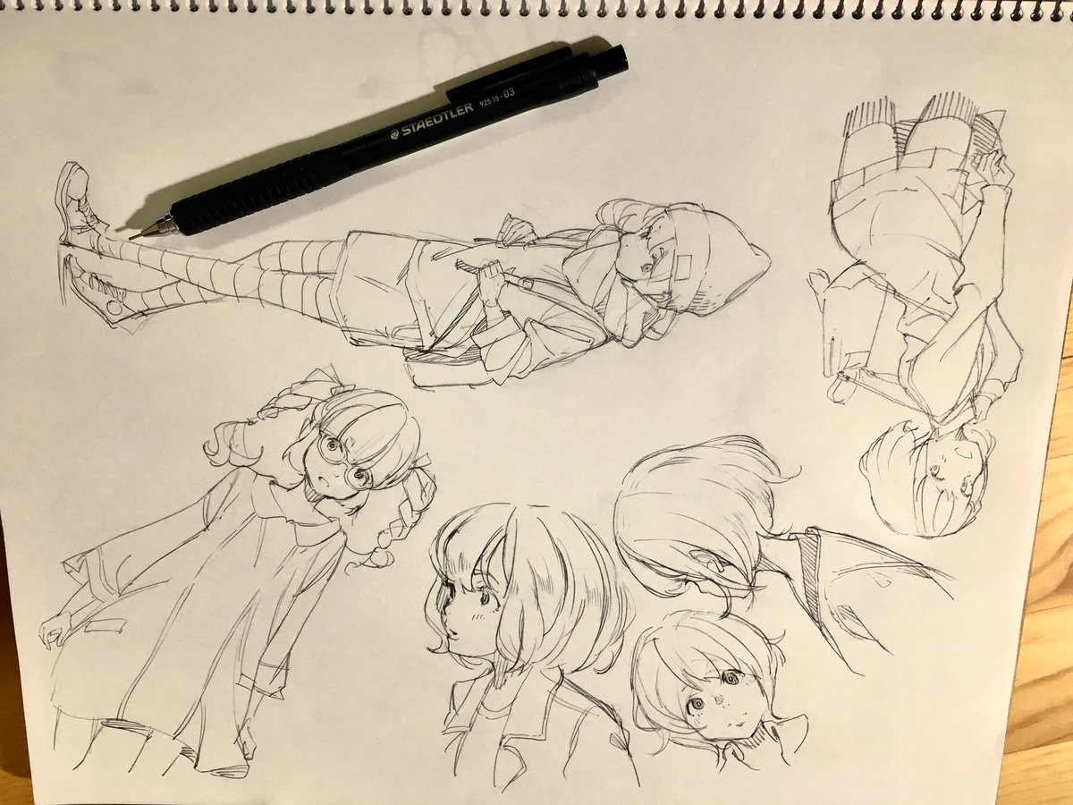 ステッドラーの新しい製図用シャーペン買ってみた。
普段の奴より滑りなしでノックの感触もいい。やっぱオレンズやデルガードよりこっちの方が描きやすいな。 