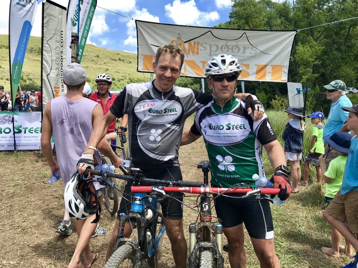 DrakDescent's tweet photo. Finishline stoke! The @EuroSteel boys getting  their finishline stoke fix at the 2018 #DrakDescent https://t.co/aLuxGnc2Tb