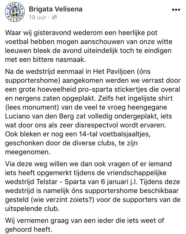 JJ_Esmeijer1972's tweet photo. Dader ligt op ‘t kerkhof maar gênante vertoning én Sparta-onwaardig. Mea culpa @Telstar1963NV... @sanderhulsman @petervanderzwan @ITWM https://t.co/B2Y5E610Lk
