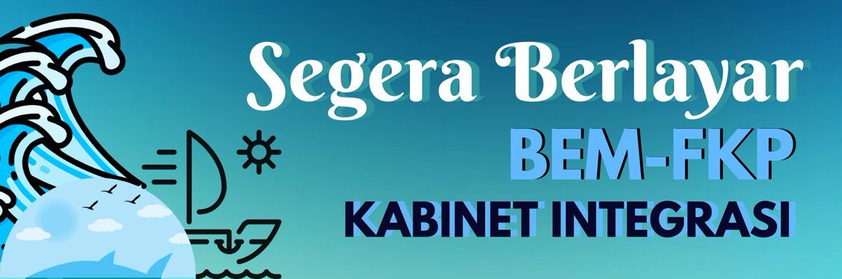 "Angkat jangkar, Kembangkan Layar. BEM FKP UNUD 2018 akan segera berlayar"

#BEMFKPUNUD2018
#KABINETINTEGRASI