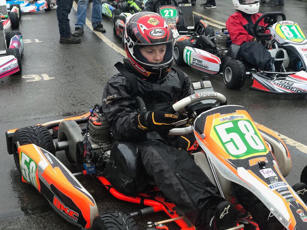 JakeRubioRacing's tweet photo. @SheningtonKRC After a very wet practise day yesterday, todays weather conditions aren’t gr8 either for Rd 1 @benrreynolds @tgfpAccountants https://t.co/sQWWL1kBS3