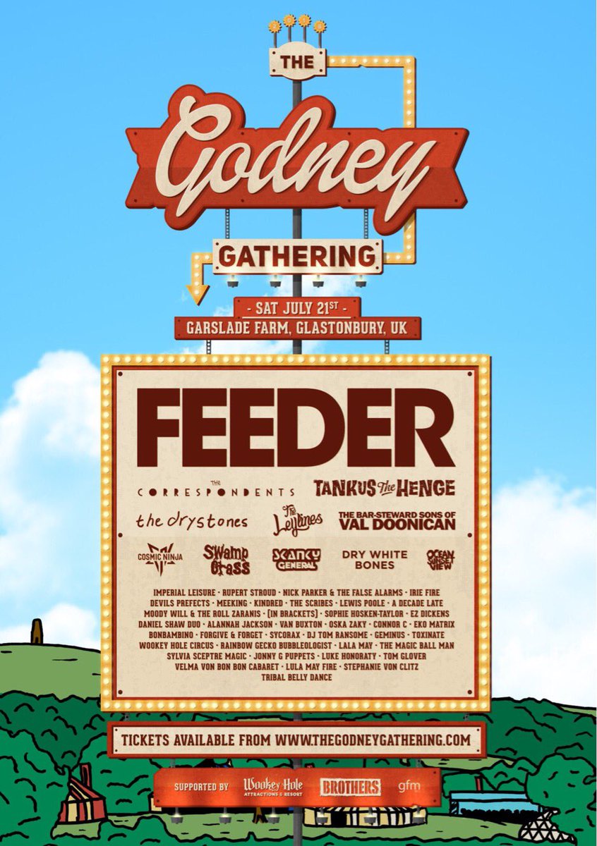 dickens_ez's tweet photo. FESTIVAL ANNOUNCEMENT! 
I'll be playing the magnificent Godney Gathering,Glastonbury on the 21st of July.
I'm incredibly keen for this one (if you really focus your eyes,you can even see my name on the poster;-)).
Tickets are now on sale so go grab em!! 
💙x https://t.co/XBcCSENBPG