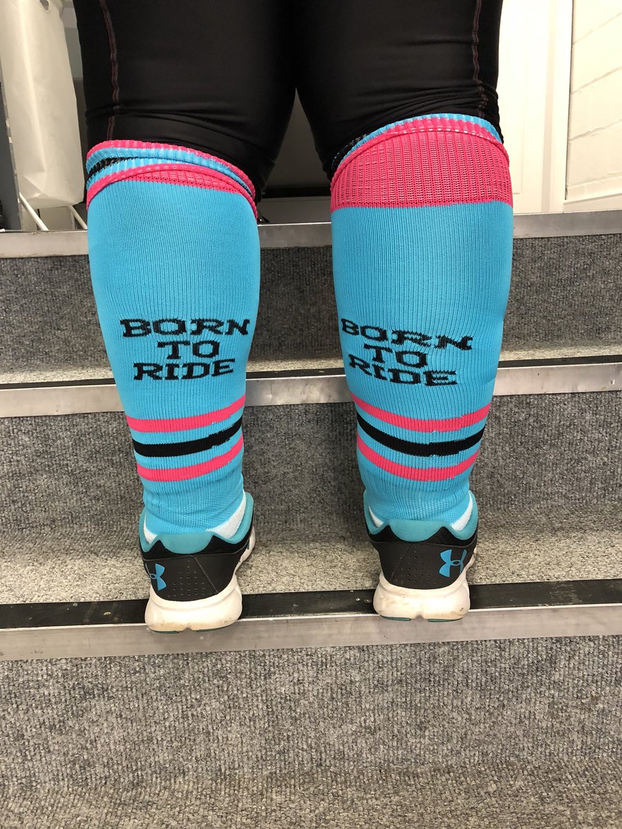 go_revolutions's tweet photo. We just love our riders 💜 How cool are these socks 🚴 #borntoride #spinclasshero https://t.co/5UUzy7yXR9