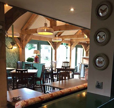 White_Brasserie's tweet photo. A sneak of our beautiful dining room with its stunning exposed oak beams. Watch this space for more behind the scenes images in the run up to our official opening on the 5th February. #Histon https://t.co/wdTn4ukC4X
