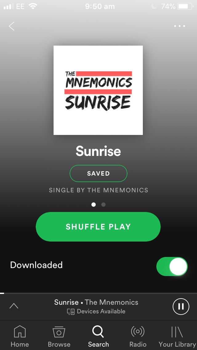 TheMnemonics's tweet photo. It’s now on Spotify! Give it a listen at https://t.co/OusvGtfcXA https://t.co/U3VO1Epm3r