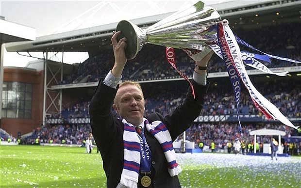 Happy birthday to Alex Mcleish. \" The Helicopter is changing direction \" 