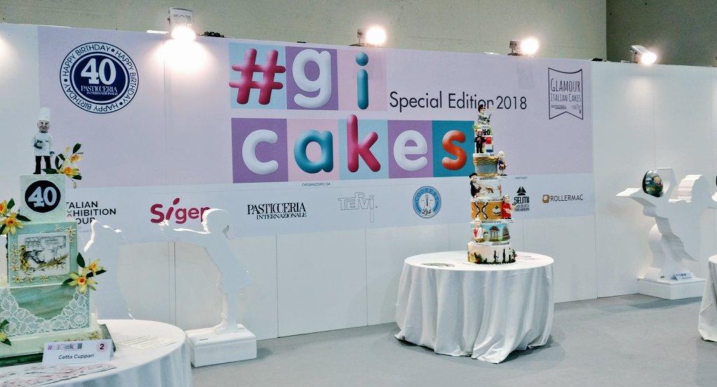 Seconda giornata di @SigepRimini ci vediamo al Pad. B4 con <a href="/PasticceriaInt/">Pasticceria Internazionale</a> e <a href="/tervisrl/">Cristiano Vitale</a> #gicakes2018