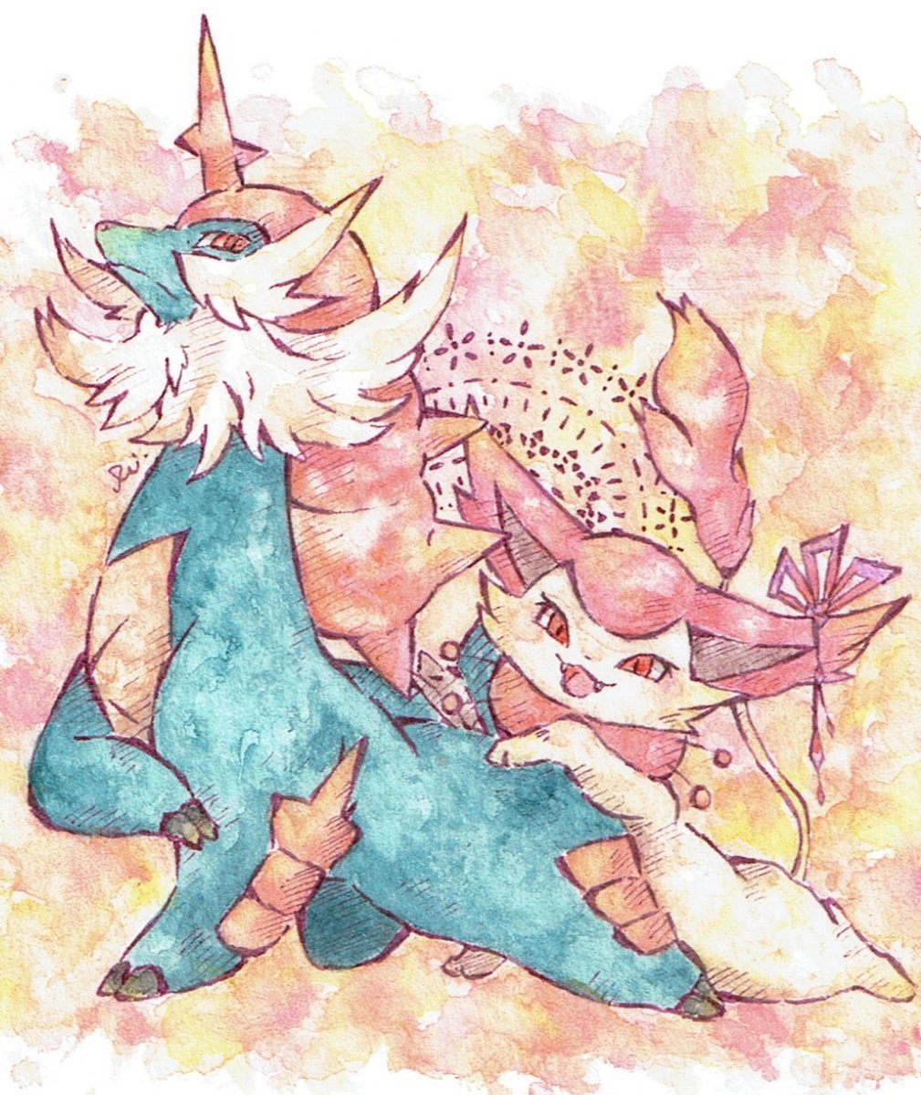 ライ No Twitter リプきたポケモンでcpをつくる ダイケンキ エネコロロ 寡黙なおじさま騎士 と 甘えん坊わがままお姫様