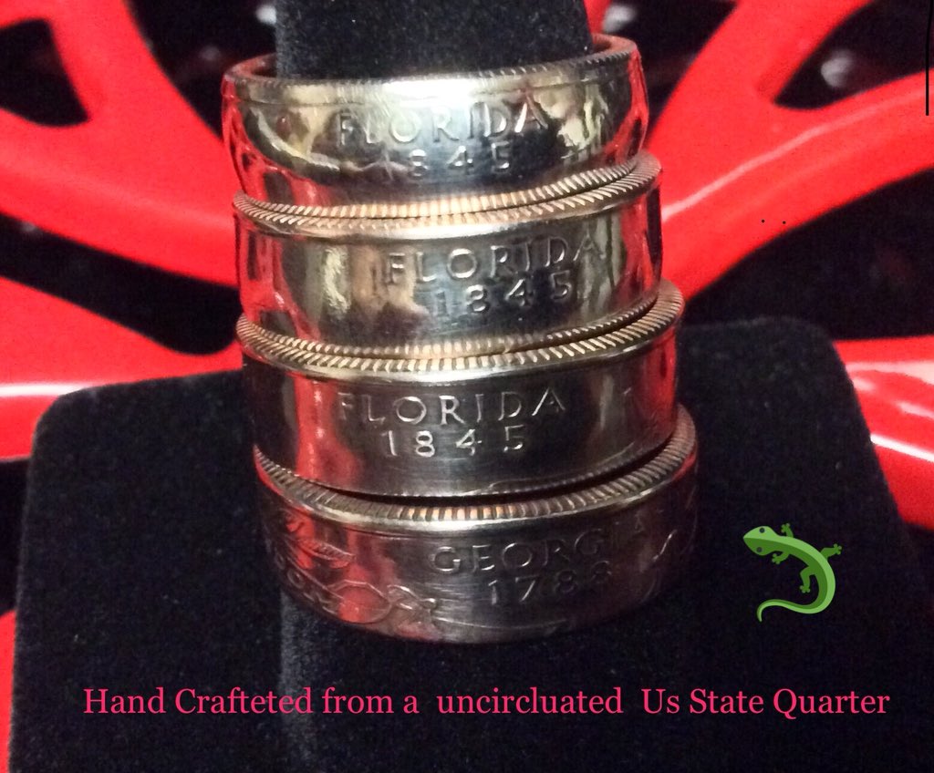 CoinDesigners's tweet image. Huge selection of our Coin Rings available at High Tide Gallery at there new location on Anastasia blvd.#coinrings #coindesigners # staugustine