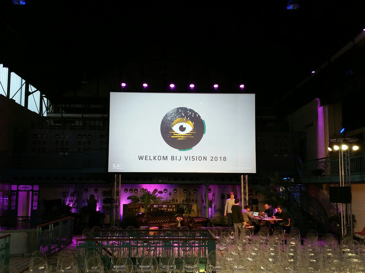 #VISION18 begint morgen. Wij zijn er bijna klaar voor, jullie ook? We hebben er onwaarschijnlijk veel zin in! Tot morgen!