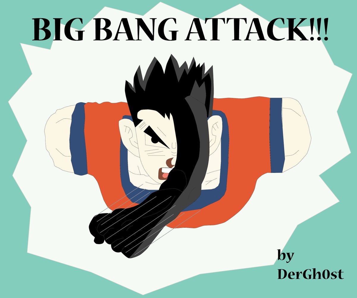 Adventuror's tweet photo. @MasakoX Here's my fanart for the mighty bang. A move called Big Bang Attack (very original). #TheBangIsDown https://t.co/i0JCC10sZe