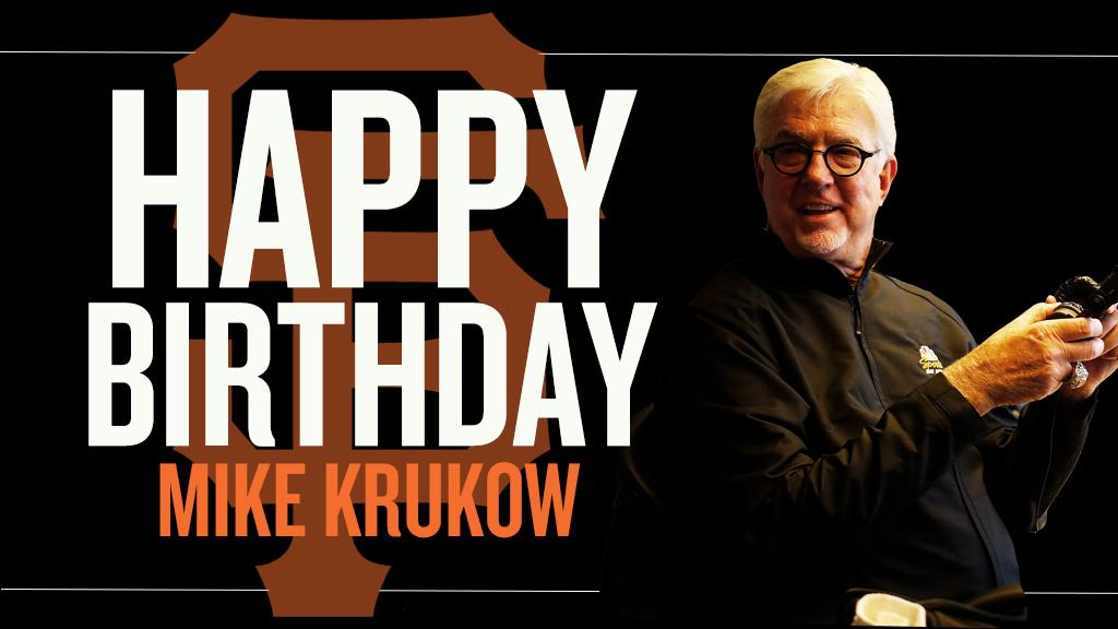 Happy Birthday to one of our favorite broadcasters, Mike Krukow!  