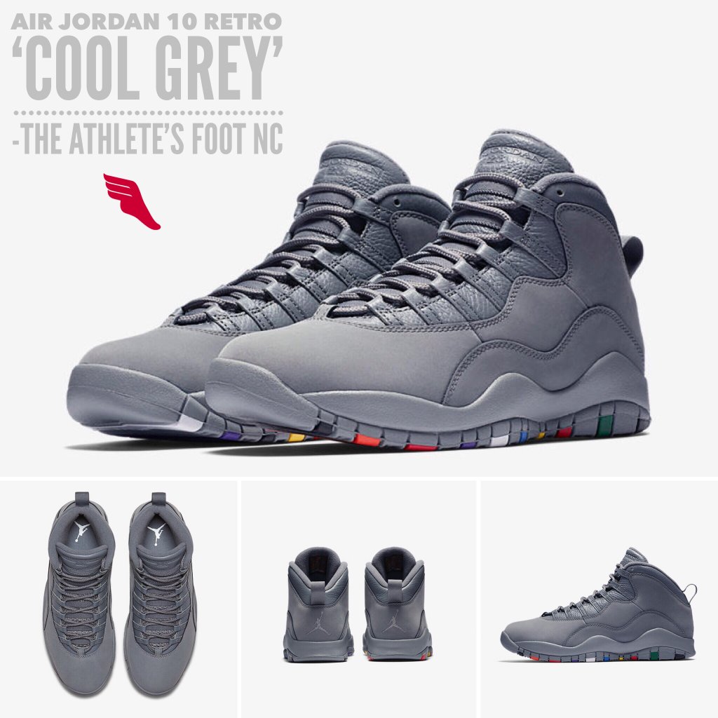 jordan 10 cool grey on feet