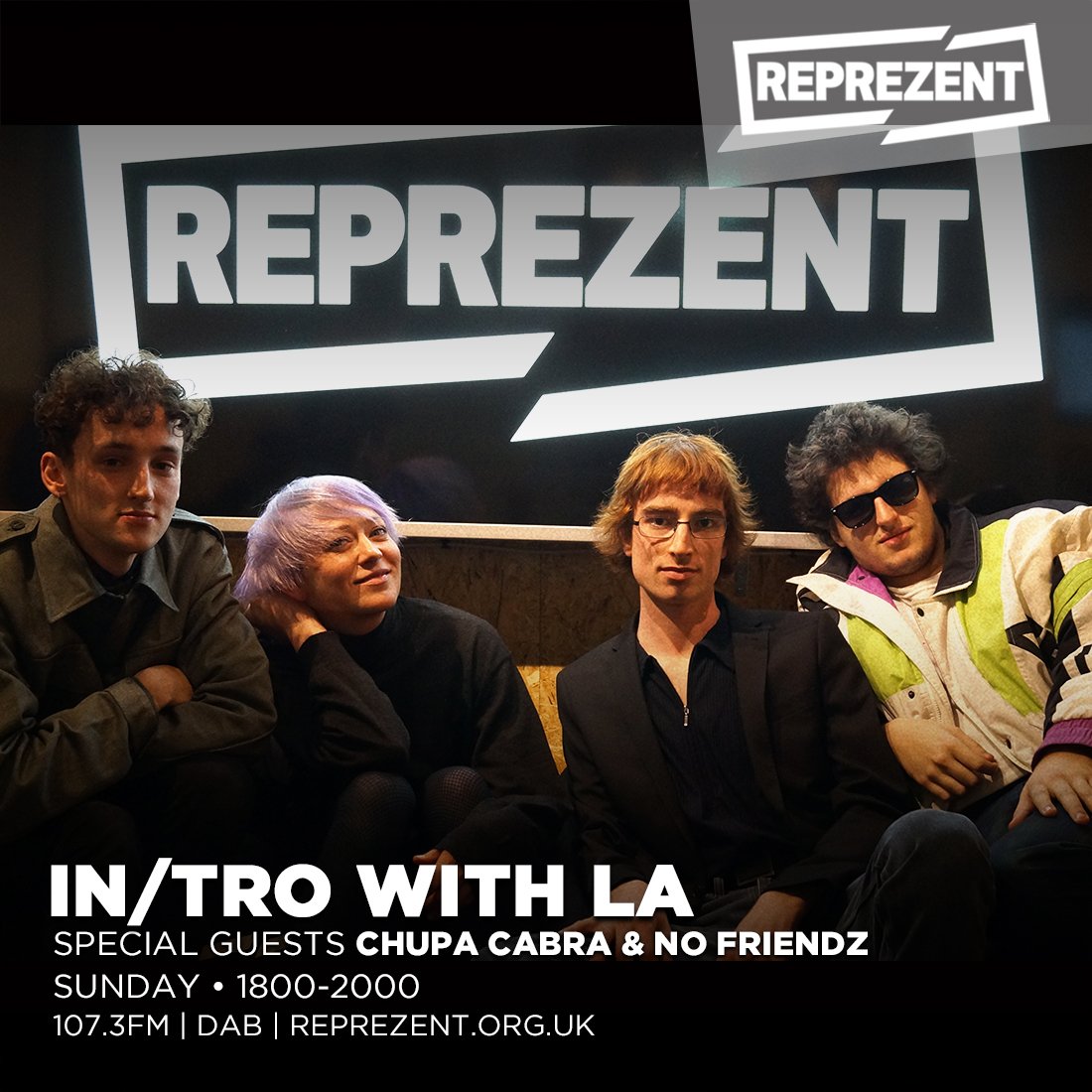 IntroWithLa's tweet photo. Lock in to @ReprezentRadio from 6pm as we'll be chatting to @CHVPACABRA & #NoFriendz about their upcoming split LP + playing an assortment of awesome tunes!
📻: 107.3FM (LDN) / DAB / https://t.co/TgWViFZtI4 https://t.co/6oCTPTeJHS