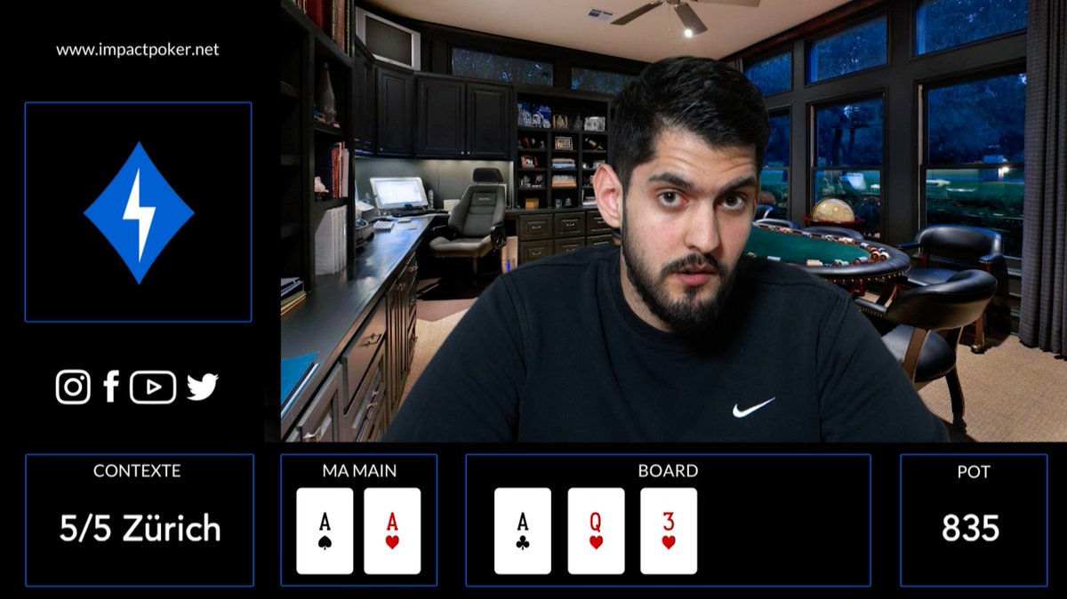 Impact_Poker's tweet photo. ♠️🔎 Nouvelle Hand Review à voir sur Facebook et notre chaîne Youtube ! #poker #passion #lifestyle #impact #handreview #handanalysis #cardsup #cashgame #money #grind #grinding #grinder #pokerchips #holdem #dream #goal #entrepreneur #youtube #video #pokervlog https://t.co/AKJx9UR2mC