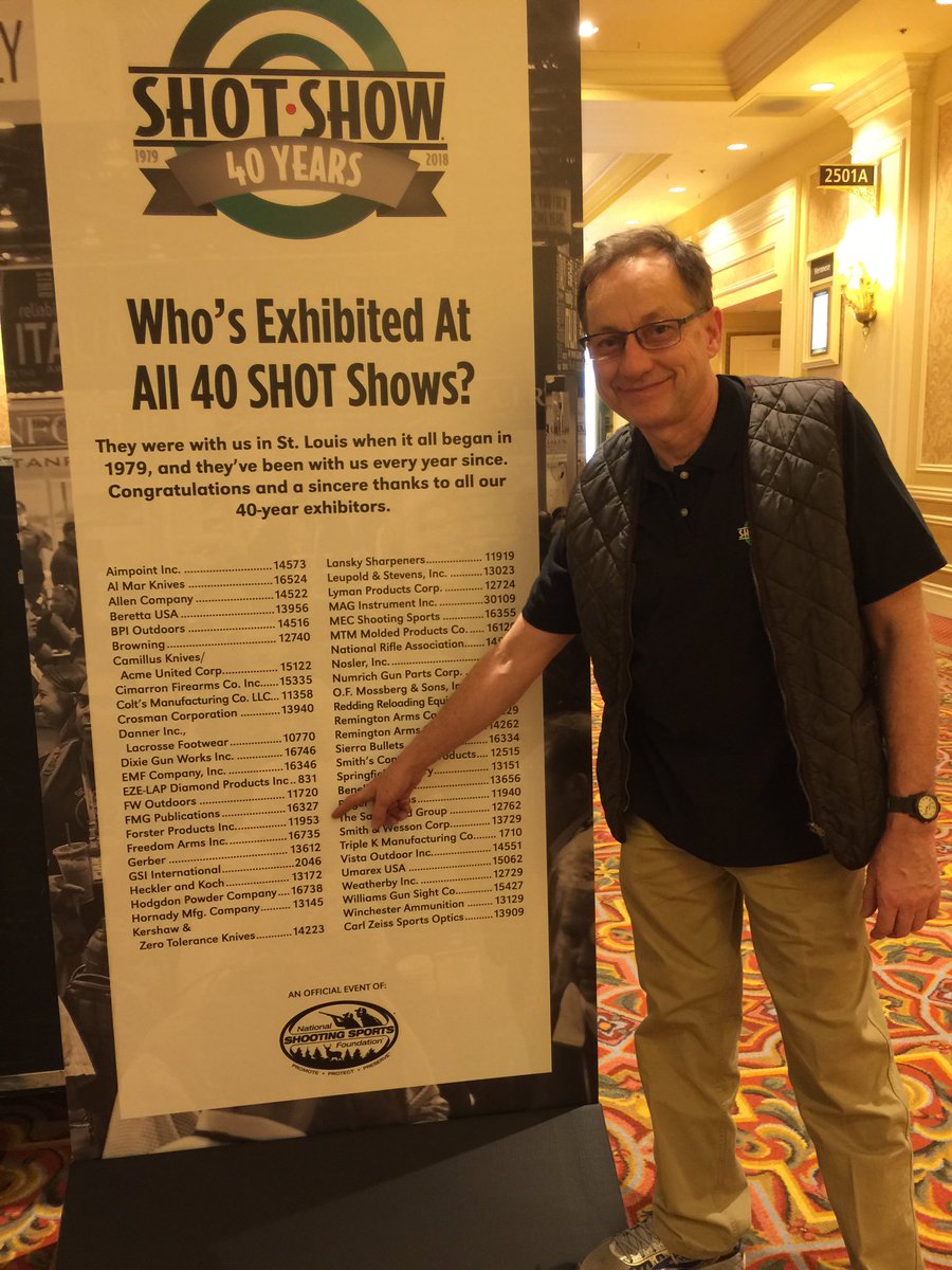 ForsterProducts's tweet photo. One of about 54 companies who have exhibited all 40 years. #SHOTShow #shotshow2018 #forsterproducts https://t.co/SjPTmhjyzC
