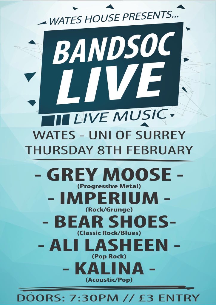 UoS_BandSoc's tweet photo. Full lineup now released for BandSoc LIVE! Keep up to date on our Facebook event! 🤗 https://t.co/F4NzHtuM4f