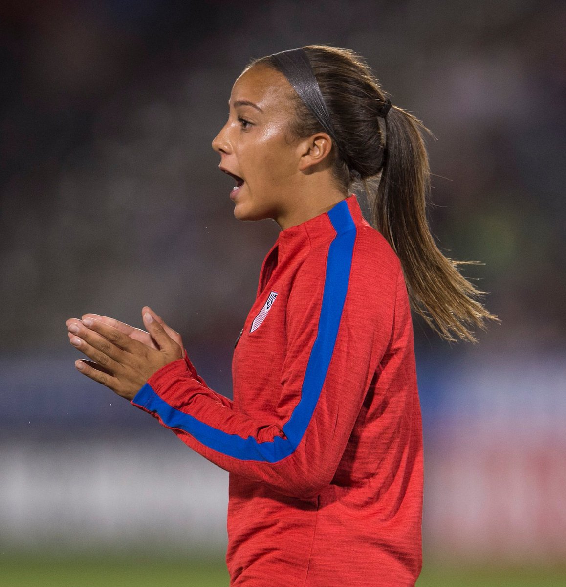 WashSpirit's tweet photo. 1st #USWNT Game Day of 2018 for @taylornsmith11_, @MalPugh &amp; @sunshine_sully!

Watch: 📺 #USAvDEN on ESPN at 7:30 pm ET
Game Notes: 📝https://t.co/iEmdtcux7U https://t.co/9OqYMTuaBq