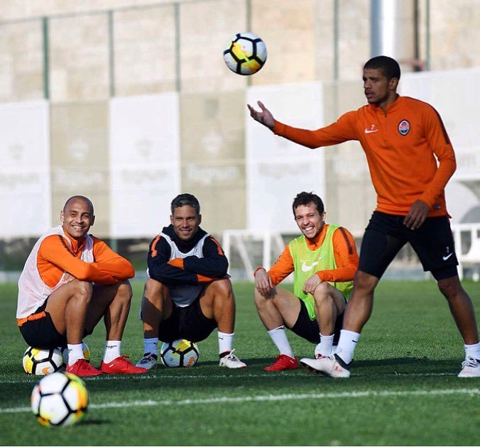 Me and #Marlos <a href="/b_10duarte/">Bernard Duarte</a> @taisonfreda7 pre season! ⚽️⚒